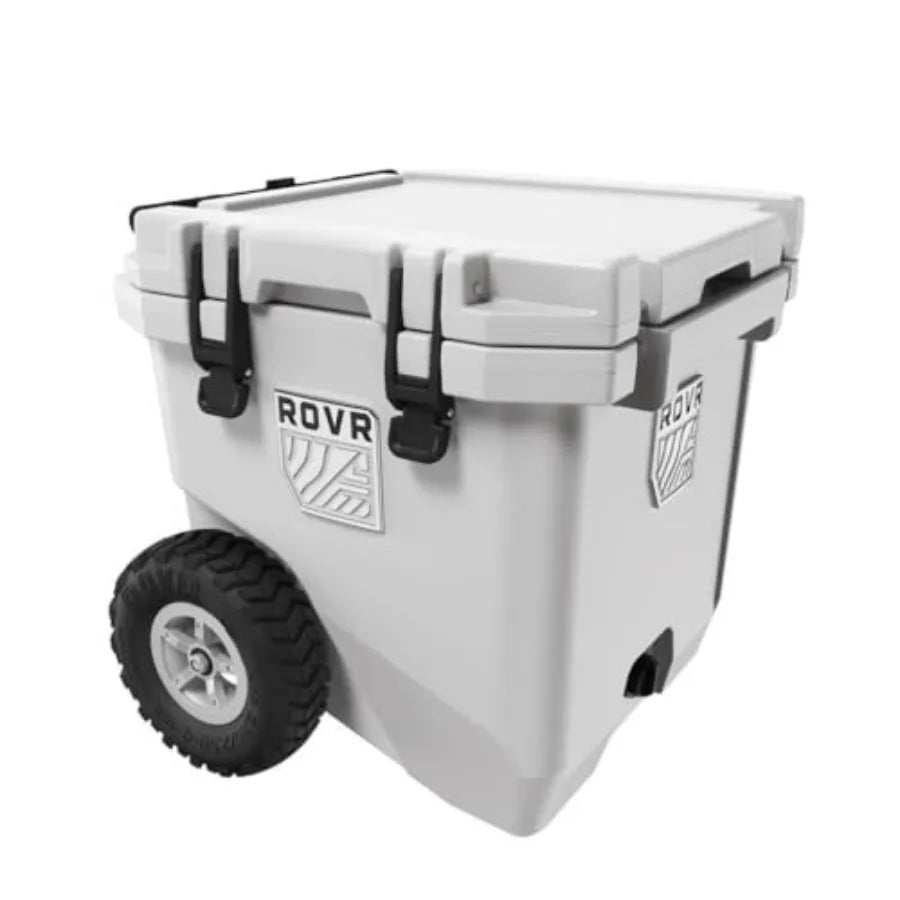 Heavy Duty Insulated Cooler Box for Camping, Beach, Travel, Tailgating, Fishing, Parties Rugged Portable Cooler in Black with L