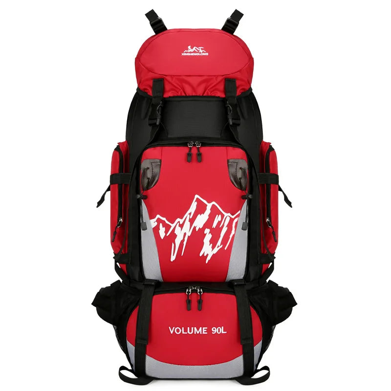 90L Waterproof Hiking Backpack Camping Rucksack Large Capacity Travel Outdoor Sports Bag for Trekking Backpacking and Adventure