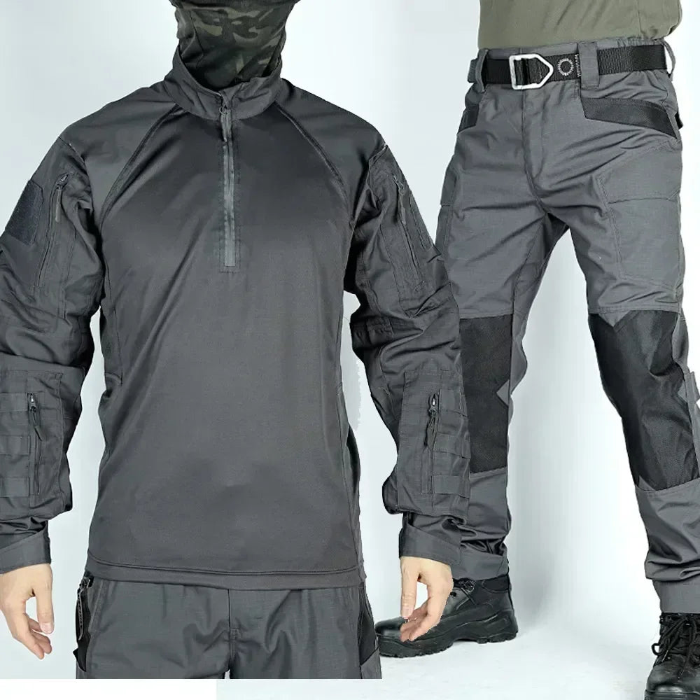 Outdoor Pants Tactical Suit Men Airsoft Hunting Clothes Paintball Military Uniform Assault Hiking Shirts Special Forces Sets