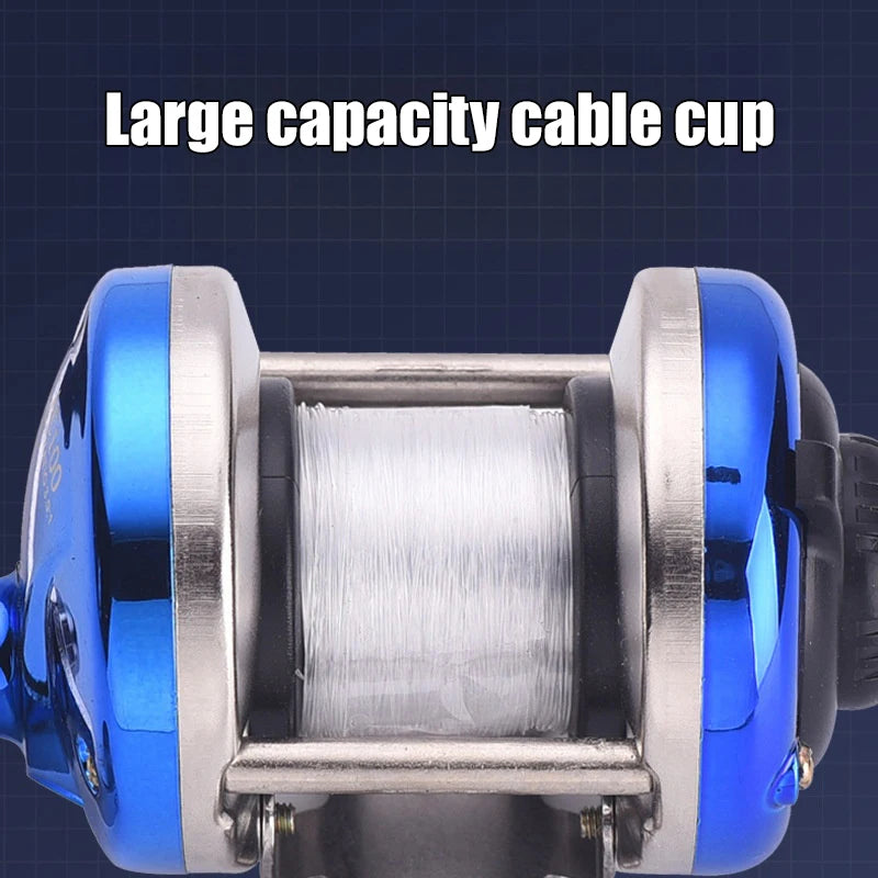 Mini Plasticl Drum Fishing Wheel Portable Winter Ice Fishing Reel Wheel With Wire Outdoor Tackle Fishing Accessories