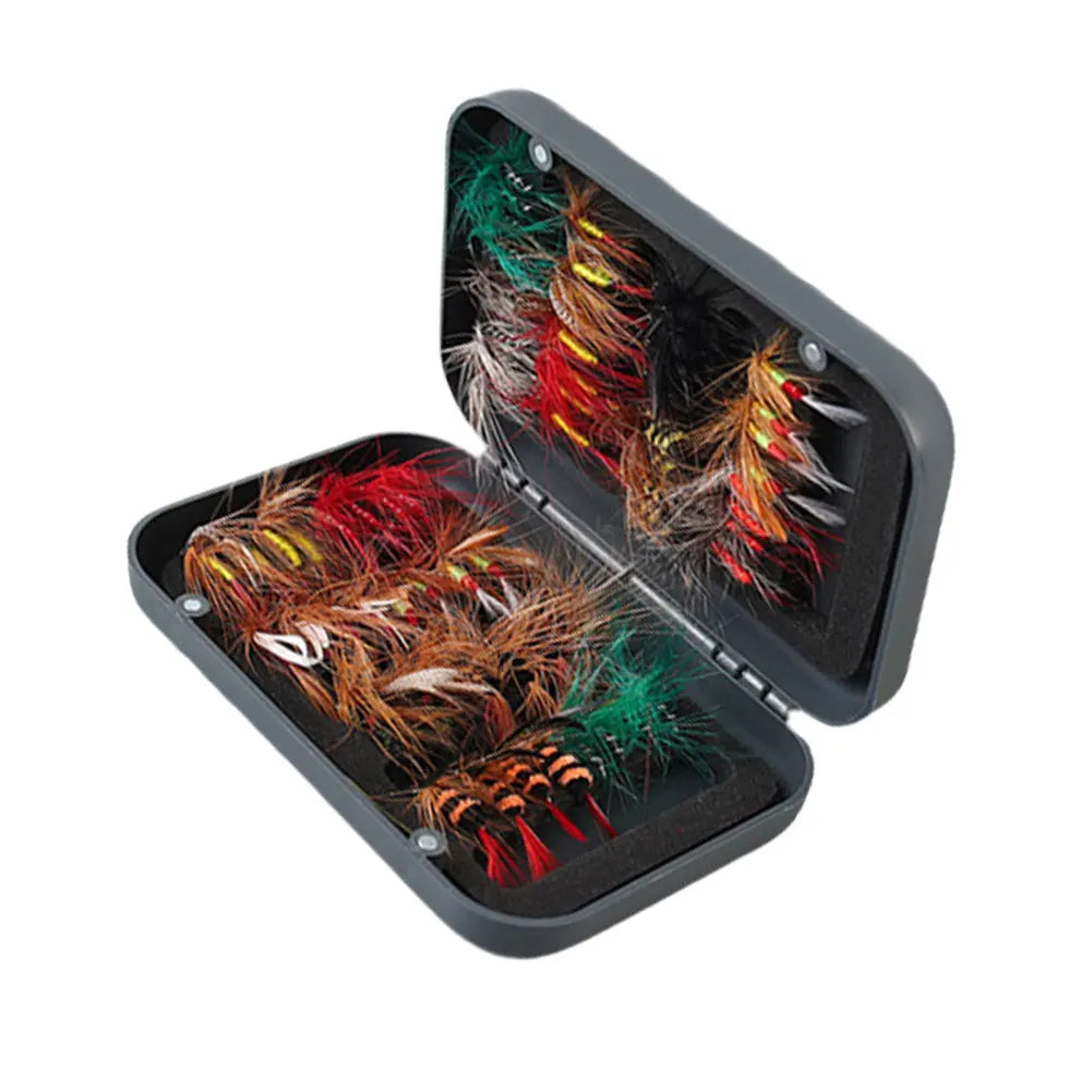 Bionic Insects Flies with Box Fly Fishing Lures Artificial Bait for Trout Carp Fishing Lure Set