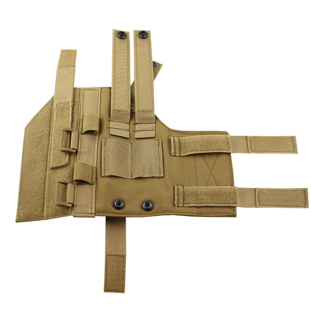 Hunting MOLLE leg quick pull gun holster, real CS field tools leg hanging supplies hunting equipment