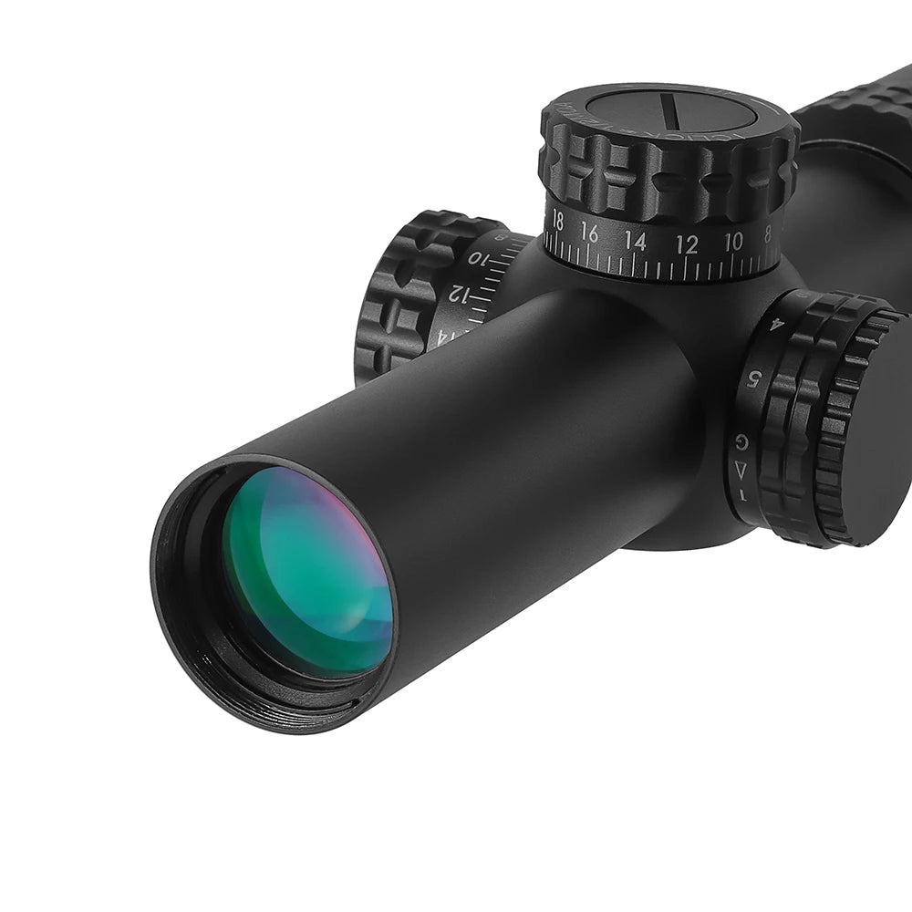 1-5x24 LPVO Tactical Scope SFP Rifle Scope Illuminated Reticle Optics Hunting Scope with 11/20mm Picatinny Rail