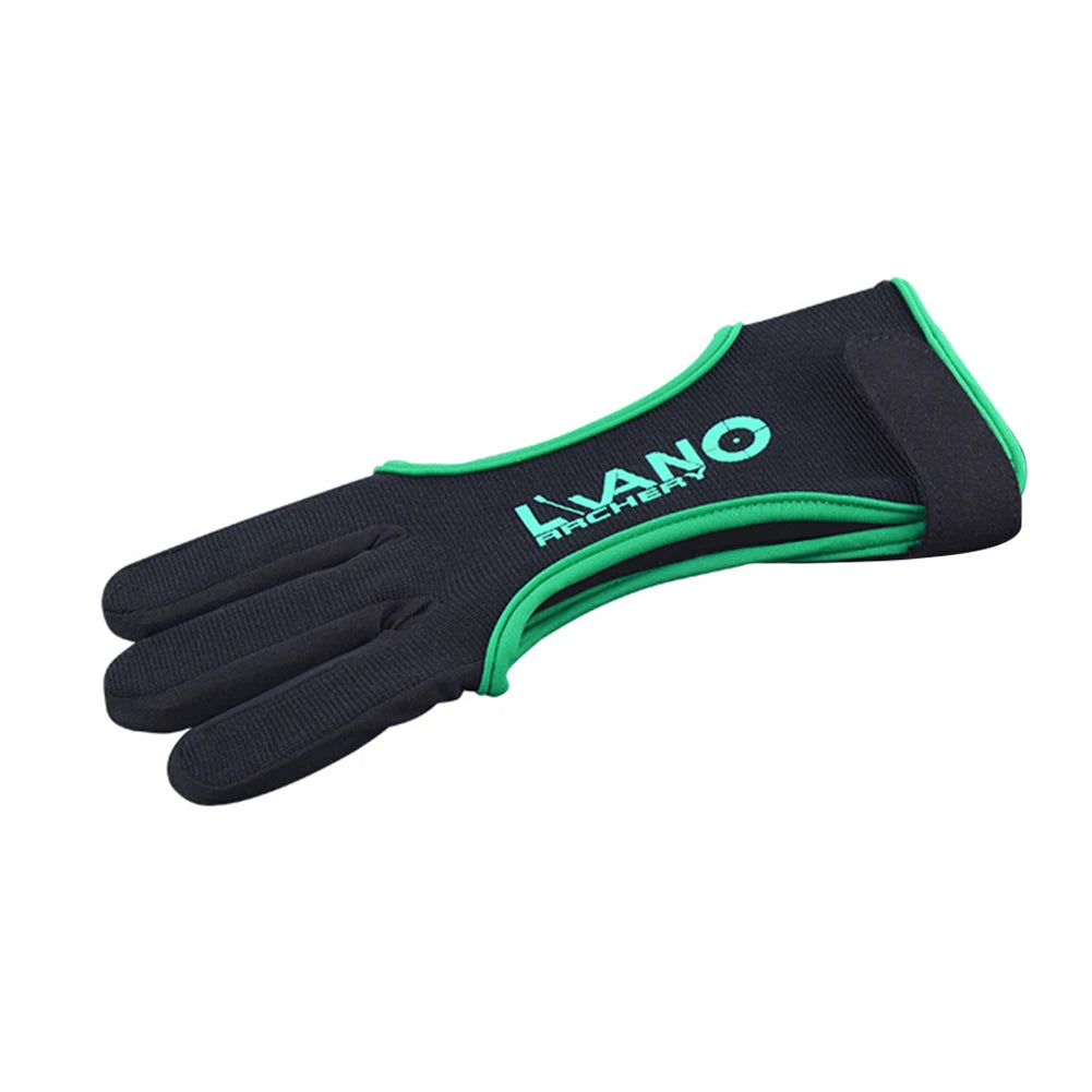 Bow Adjustable 3-Finger Guard Gloves for Recurve/Compound Bow Hunting Accessories Shooting Training Equipment S-XL