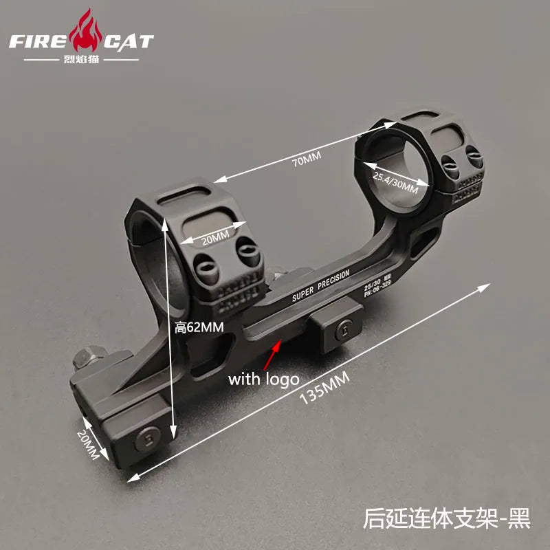 US Warehouse Tactical GEISSE Rifle Scope Mount Rings Optical Sight Rifle Scope Cantilever 25.4mm/30mm AR15 Bracket for 20mm Rail