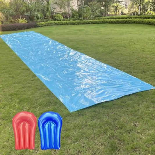 40ft x 6ft Heavy Duty Slip and Slide with 2 Bodyboards Tear-Resistant Lawn Water Slide for Backyard Summer Outdoor Play Easy to