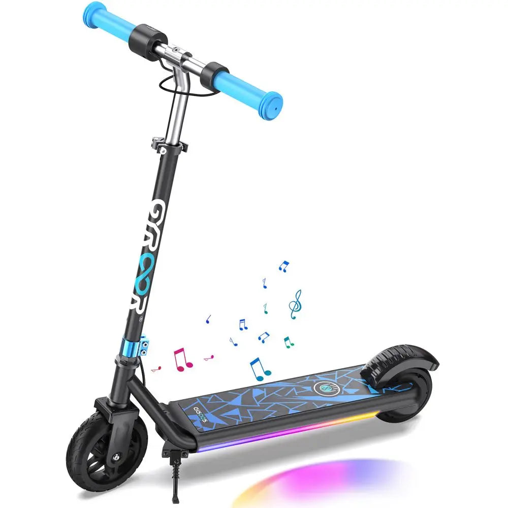 Gyroor H30Max Electric Scooter for Kids, LED Dispaly, 150W Powerful Motor, Dual Brake System, Adjustable Height and Speed