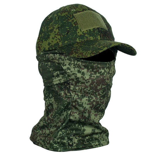 Tactical Camouflage Mask Hat Baseball Cap Beanies Military Skullies Unisex Hip Hop Knitted Cap Elastic Outdoor Cap