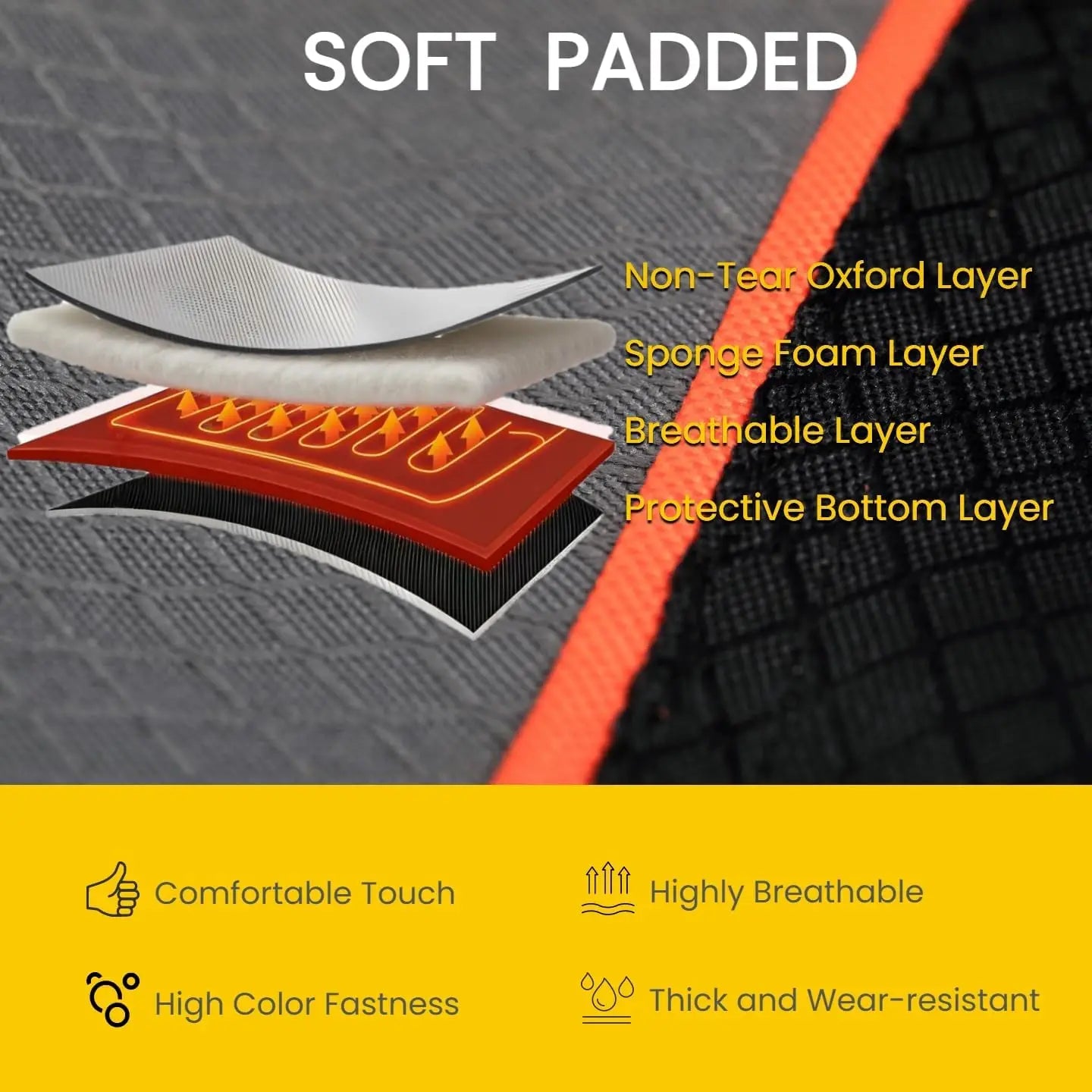 2 Pack Oversized Heavy Duty Camping Chair with Cup Holder, Lumbar Support, Folds Portable for Outdoor Use