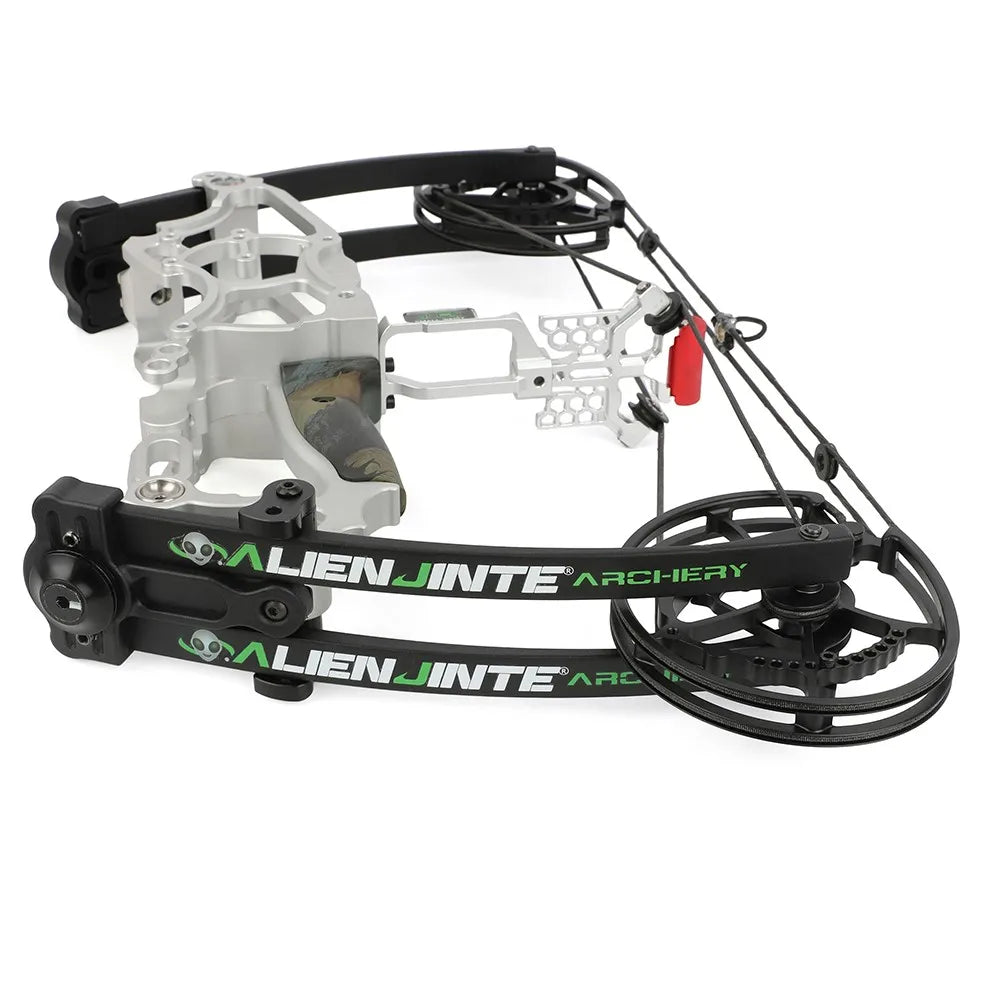 Archery Compound Bow Dual-Use Kit for Steel Ball & Arrow 30-70LBS Adjustable 80% Let-off 340FPS Right/Left Hand Outdoor Hunting Shooting Target Practice Professional Archery Accessories
