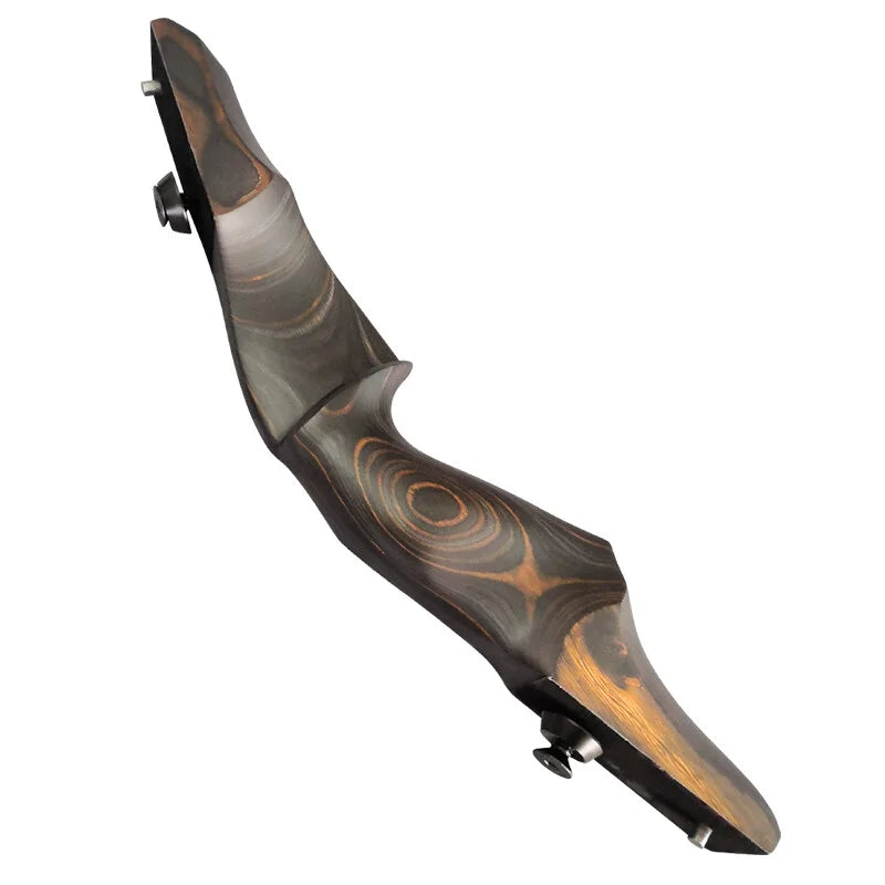 Hunting Recurve Bow 60" Takedown Archery Bow 25-60lbs Bamboo Laminated Limbs Wooden Riser Suitable for Right Hand Shooters