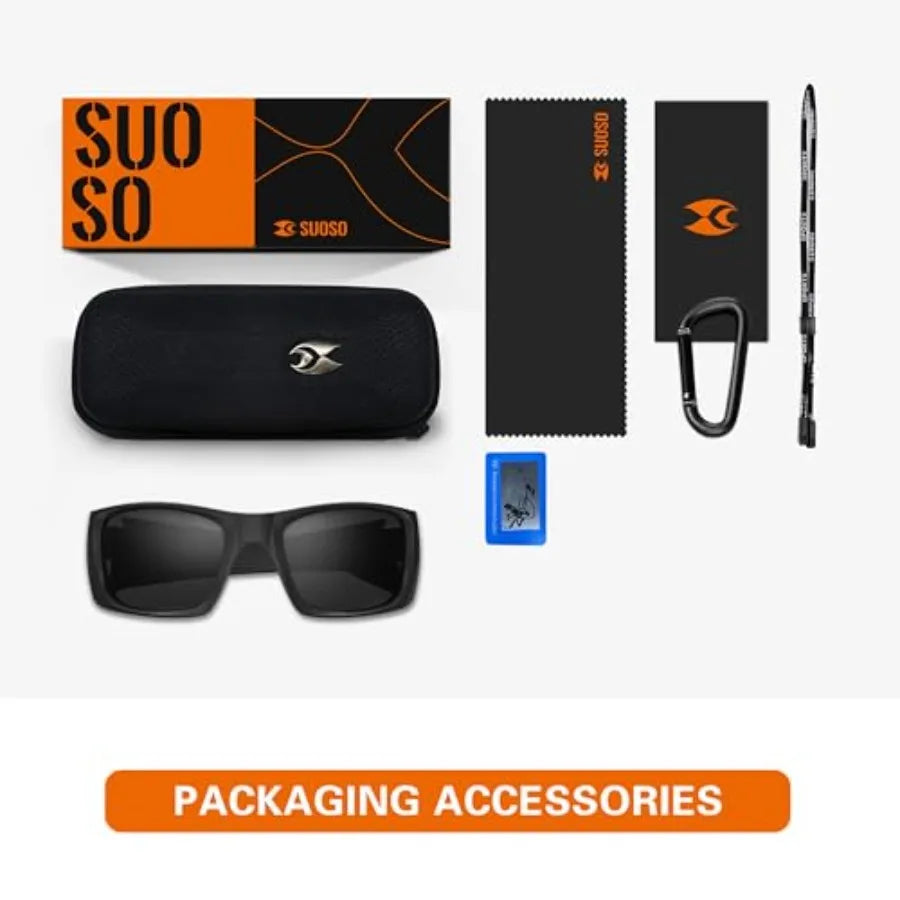 Sports Polarized Sunglasses for Men: Women UV400 Protection Wrap Around Sun Glasses for Fishing Driving Cycling TR90