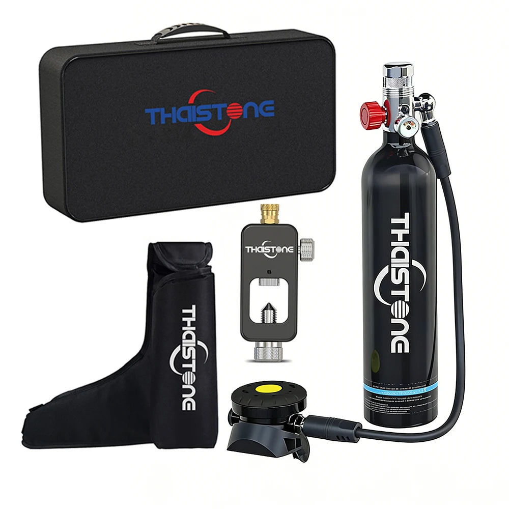 THAISTONE-1L Scuba Diving Tank Backup Air Cylinder Emergency Rescue Pony Bottle