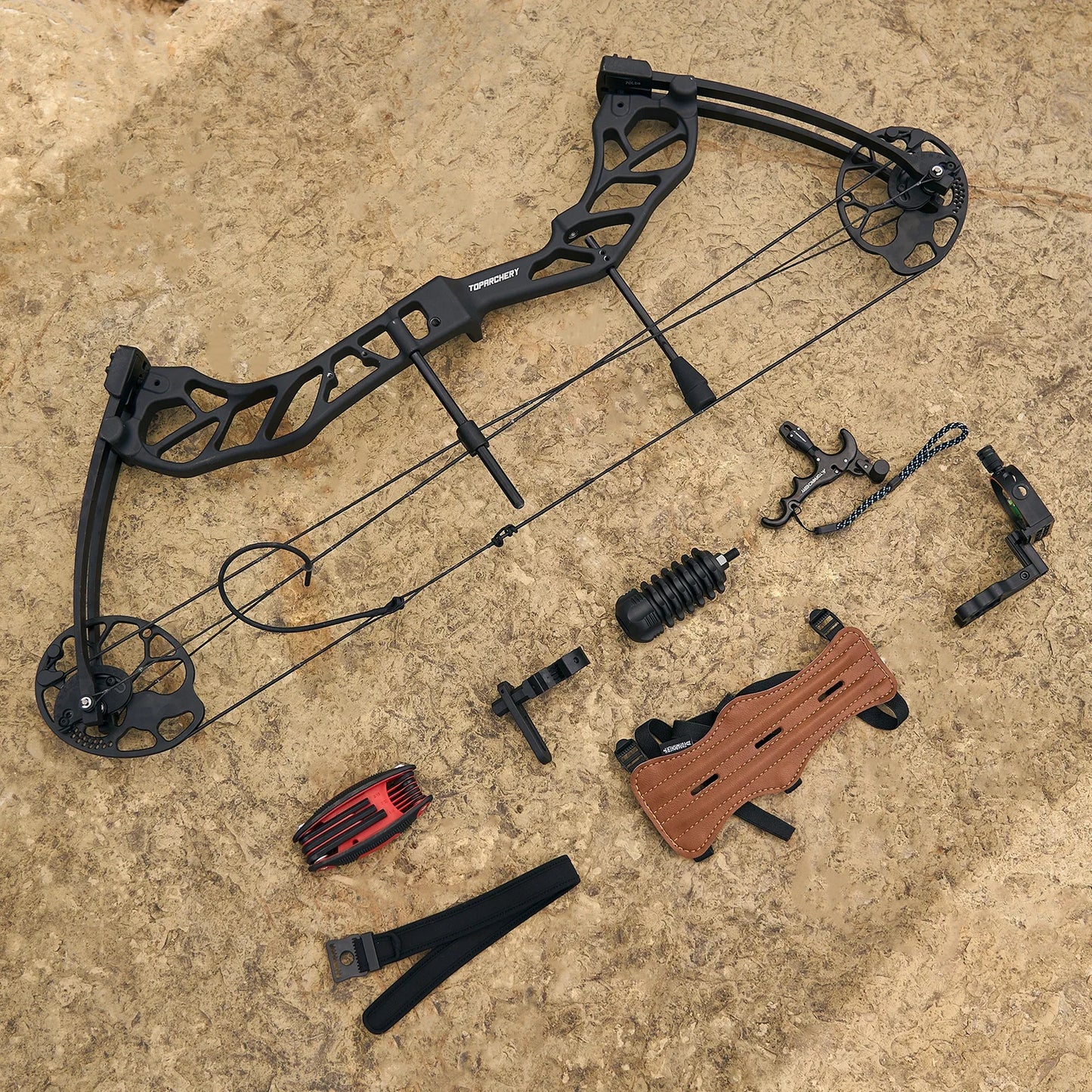 Archery Compound Bow 19-70lbs 80% Let Off Aluminum Handle 320fps IBO Outdoor Hunting Shooting Professional Bow Accessories