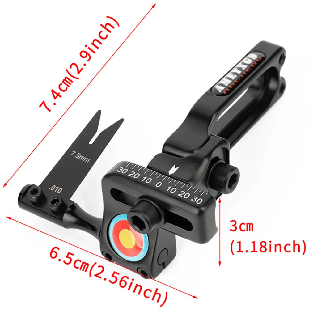 Archery Arrow Rest Aluminum Alloy Steel Blade Replaceable Adjustable Right Hand for Compound Recurve Bow Hunting Shooting