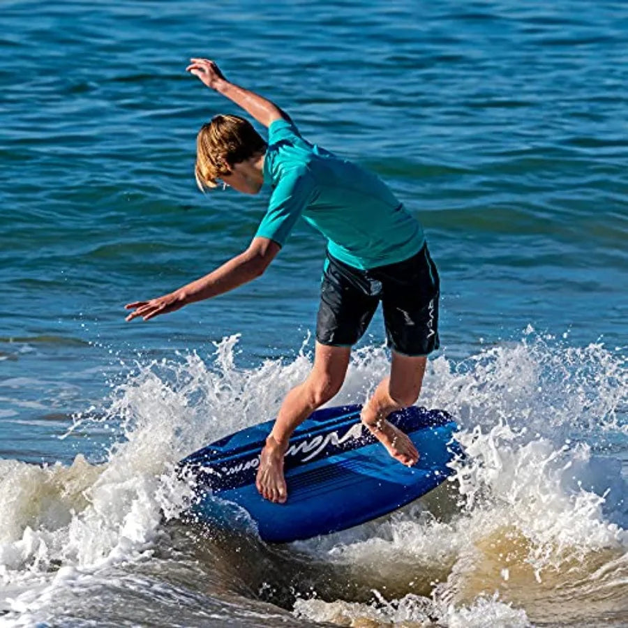 Foam Skimboard 48" Skimboard for Beginners and All Skimming, Surfing and Bodyboard Levels, Blue Skimboar