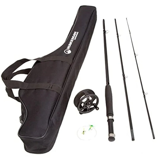 Outdoors Fly Fishing Rod and Reel Combo Starter Kit with Case and Accessories