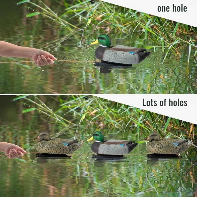 Floating Duck Decoy 3D Decoy Lure with Keel for Outdoor Hunting Fishing Accessories Realistic Bird Float on Water Hunting Tools
