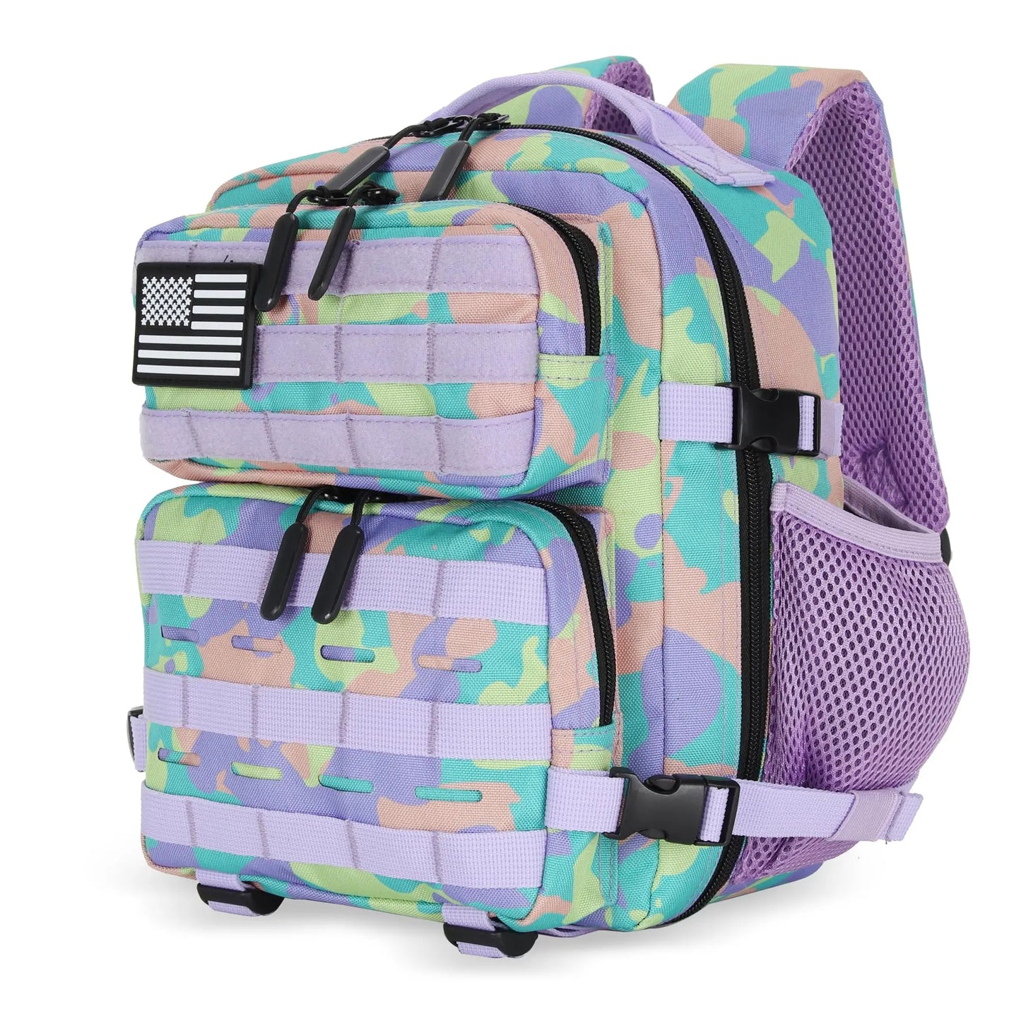 9L Cherry Print Tactical Backpack For Adults Hiking Fitness Small Utility Bag