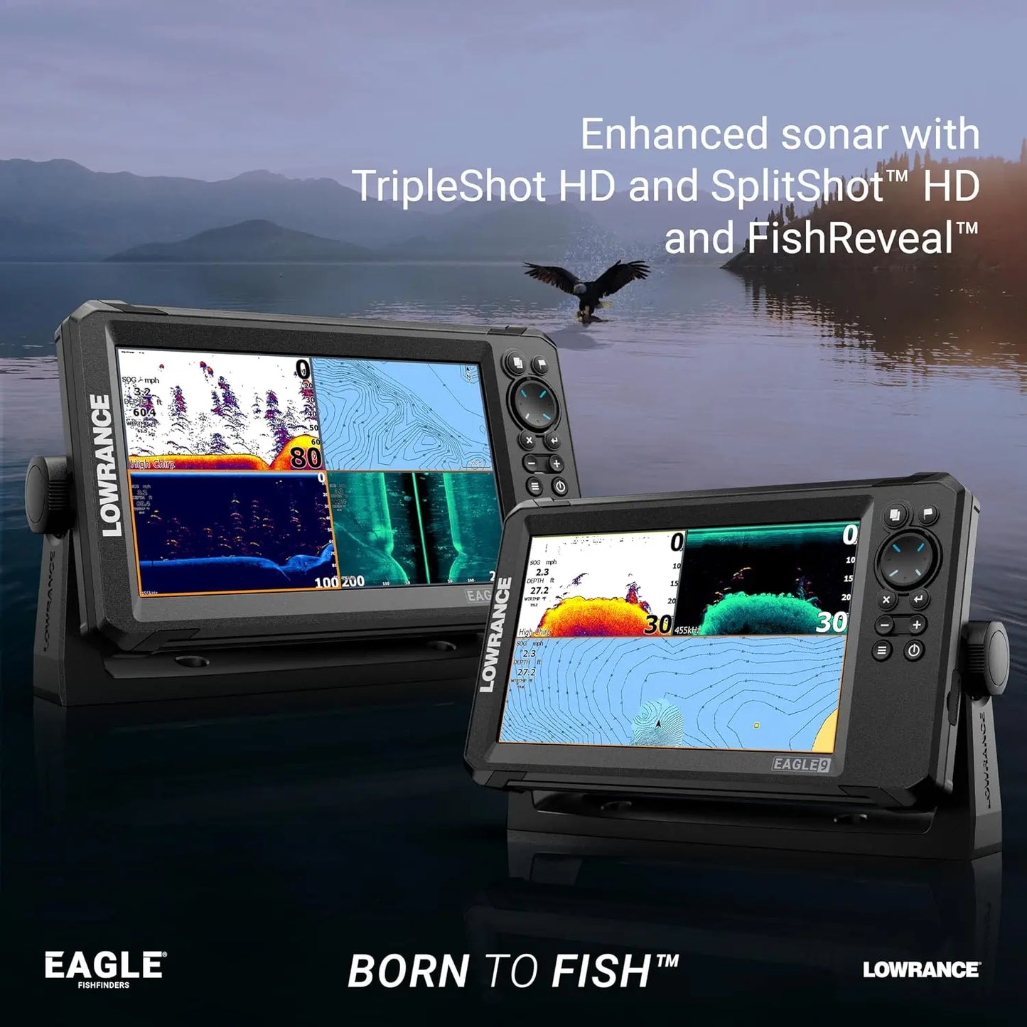 Lowrance Eagle Fish Finders with IPS Screen