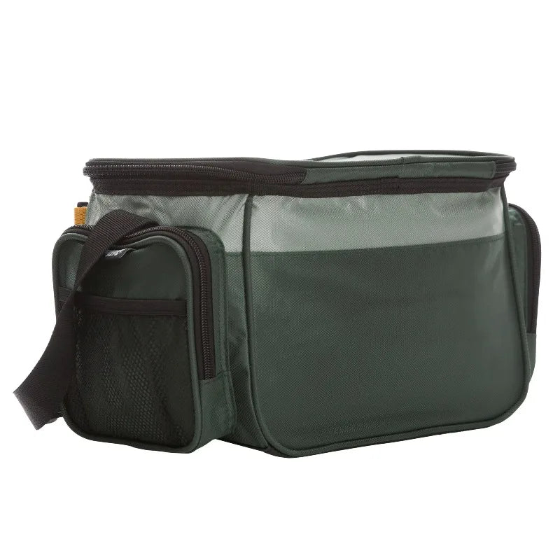 Soft-Sided Fishing Tackle Bag with 2 Medium Lure Boxes, Polyester