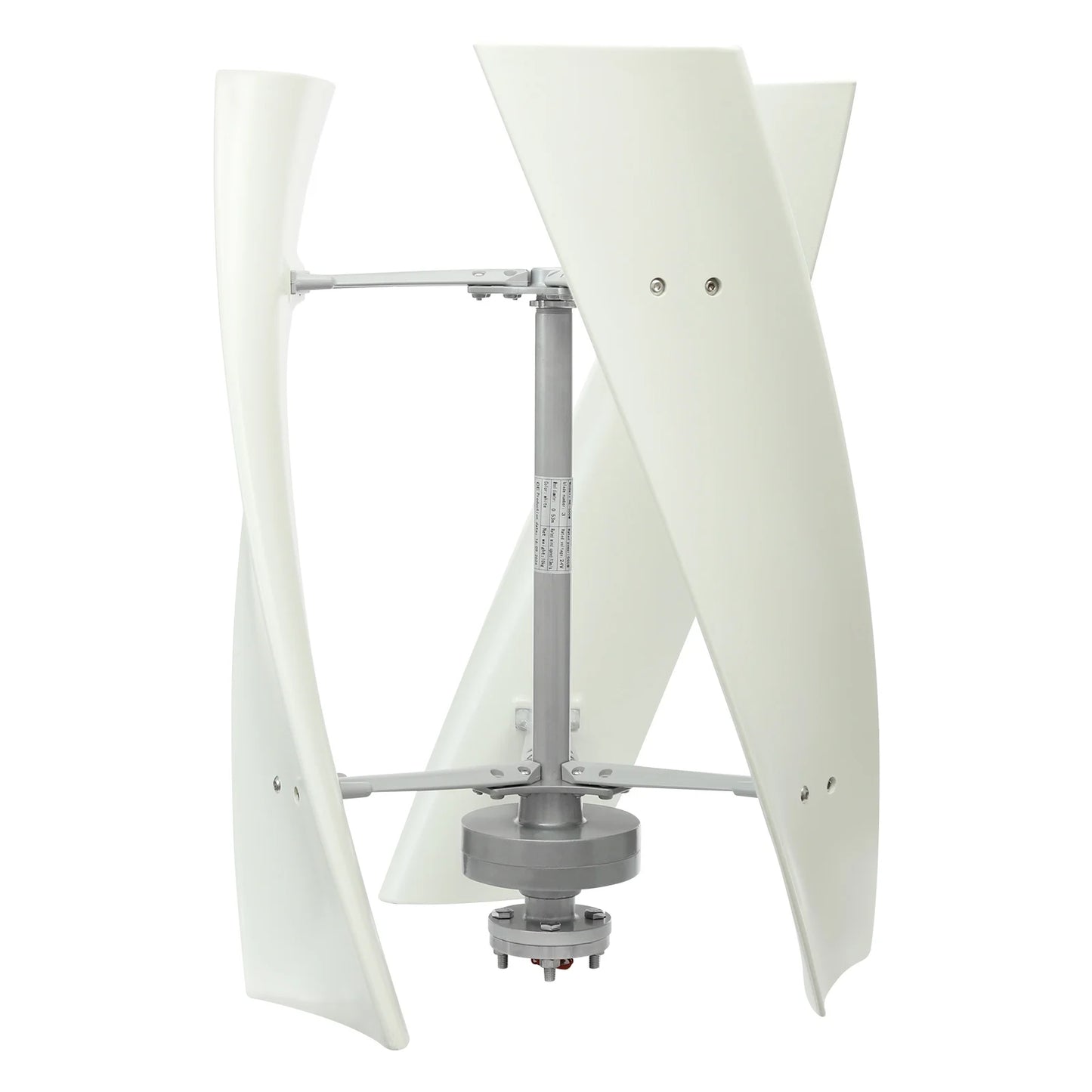 Vertical Axis Wind Turbine 100W 24V Wind Turbine Generator Kit White VAWT for Home Use Marine RV Off Grid Solar System WindPower
