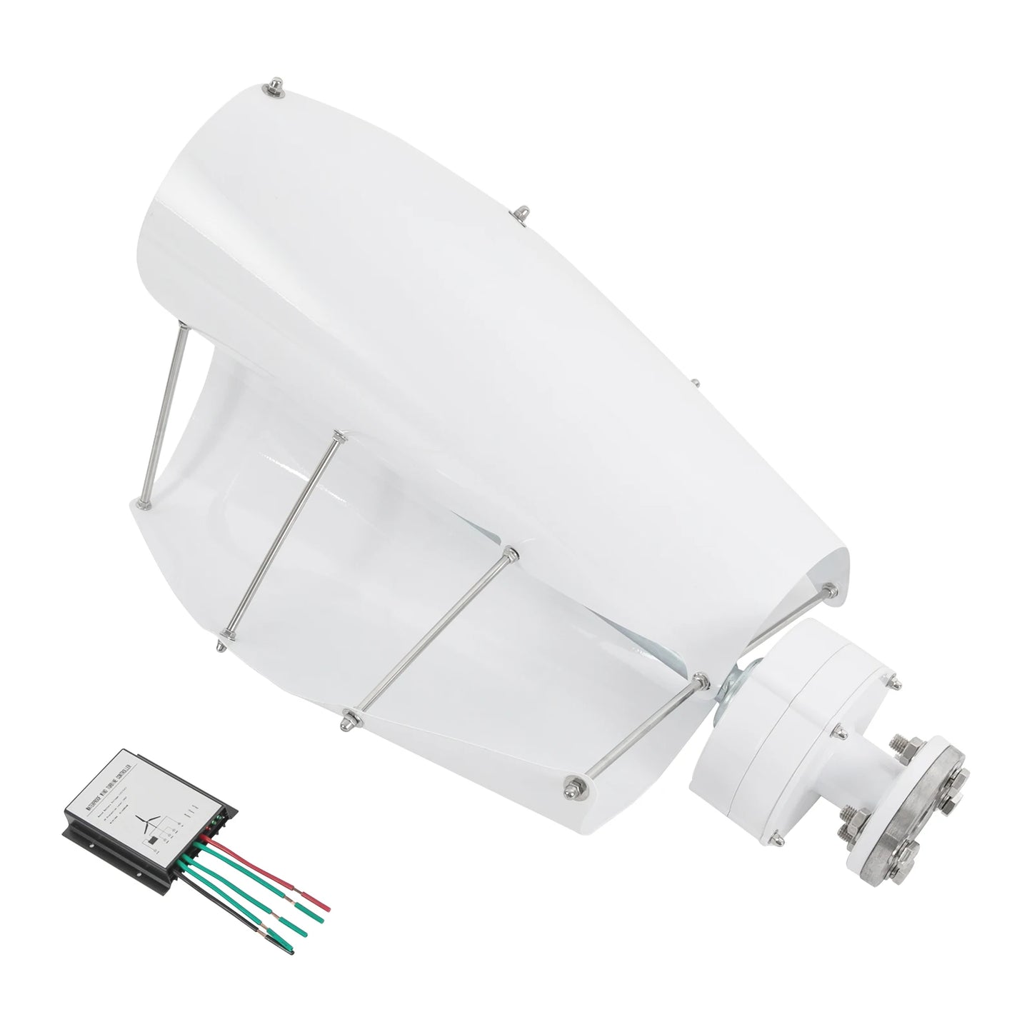 Wind Generator 500W 42.65ft/s Vertical Axis Wind Turbine, permanent Magnet Rotor Wind Turbine Power Generation for Energy Supply