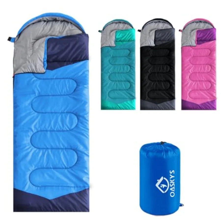 Camping Sleeping Bag Warm and Cool Weather Summer Spring Fall Lightweight Waterproof for Adults Camping Gear Equipment, Traveli