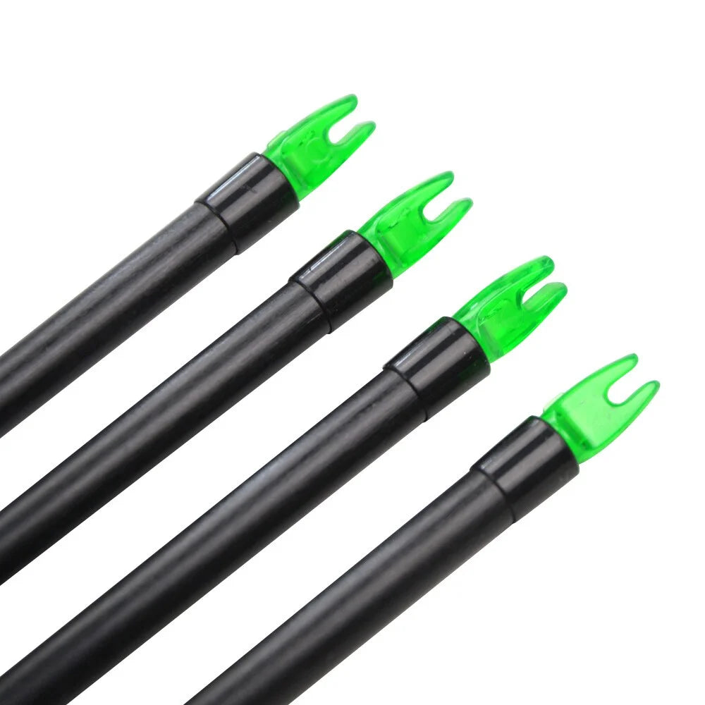 12Pcs Bowfishing Arrows 31-inch Universal Fit for Compound Recurve Bow with Hunting Arrowheads Safety Slides and Darts for Beginners Outdoor Bowfishing Camping Archery Shooting Accessories