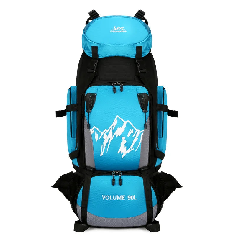 90L Waterproof Hiking Backpack Camping Rucksack Large Capacity Travel Outdoor Sports Bag for Trekking Backpacking and Adventure