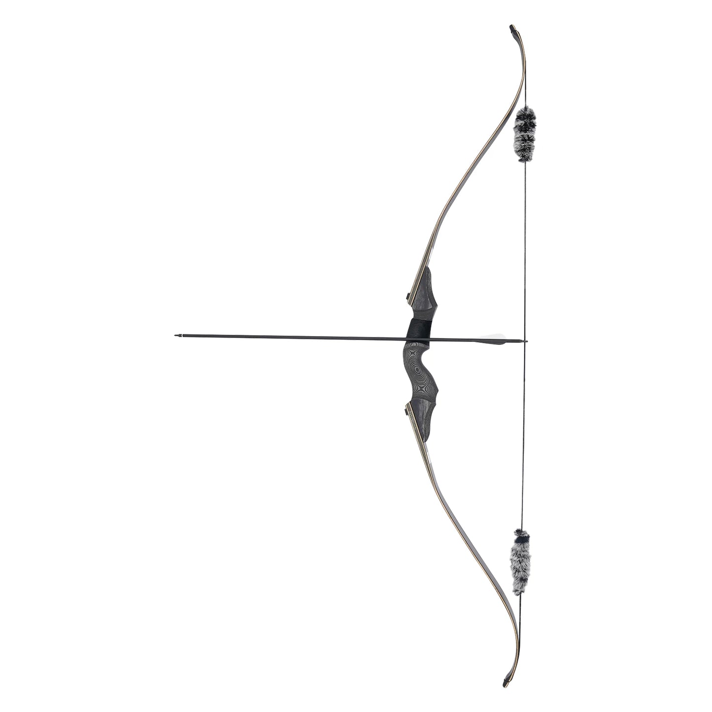 45lbs Black Takedown Recurve Bow, Wooden Recurve Bow Take-down Design, Recurve Bow Kit