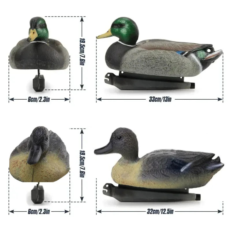 Floating Duck Decoy 3D Decoy Lure with Keel for Outdoor Hunting Fishing Accessories Realistic Bird Float on Water Hunting Tools