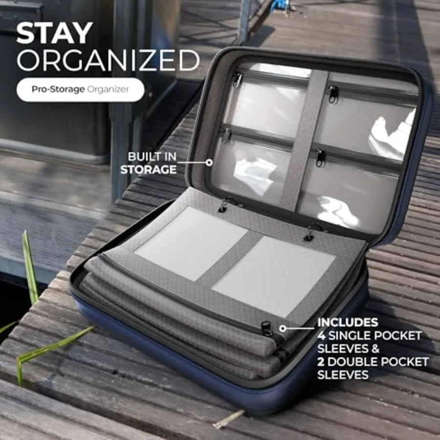 Deluxe Bait Binder Soft Plastic Bait Storage Bag, Saltwater and Freshwater Fishing Tackle Organizer, Lure Bag for Bass, Kayak,
