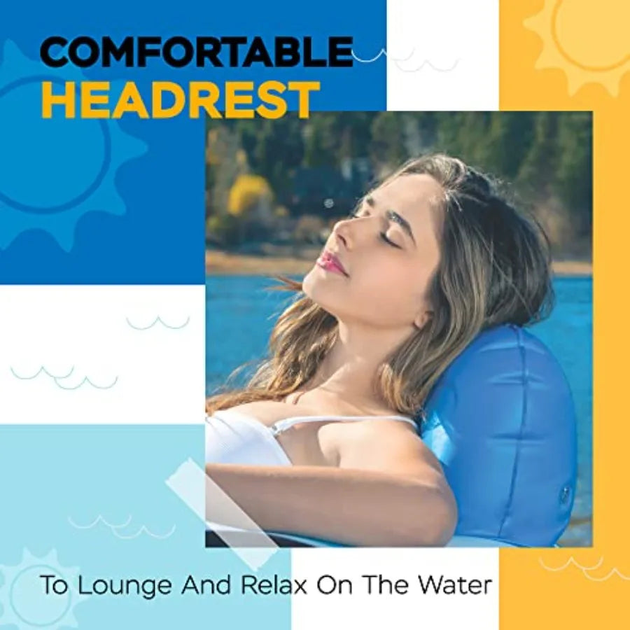 Inflatable River Tube Float with Built in Cooler - Heavy Duty River Float Pool Floats Lake Premium Water Tubes for Floating Rec