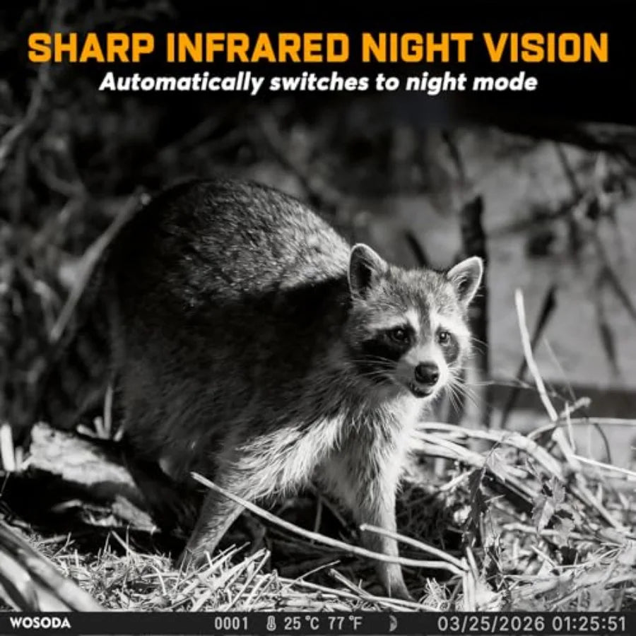 Wildlife monitoring trail cameras: 3-pack, waterproof, night vision, motion-activated, 40MP, 2K HD, black, includes 32GB SD car