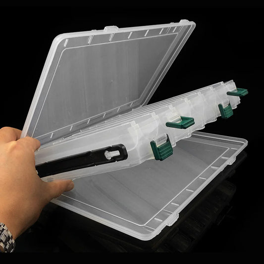 14 Grid Fishing Lure Bait Hooks Box Large Capacity Double Sided Fishing Tool Storage Box Portable for Fish Hook Lure Fake Bait