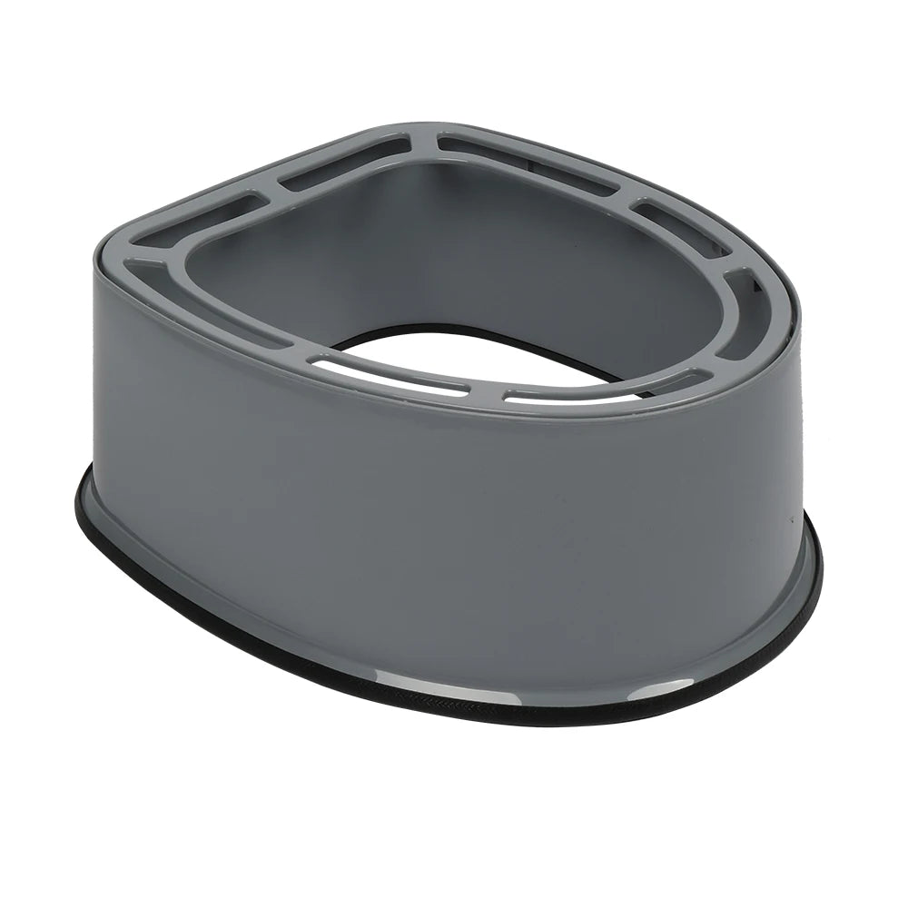 Portable outdoor toilet with non-slip mat, solve toilet trouble in 5 mins for self-driving & camping