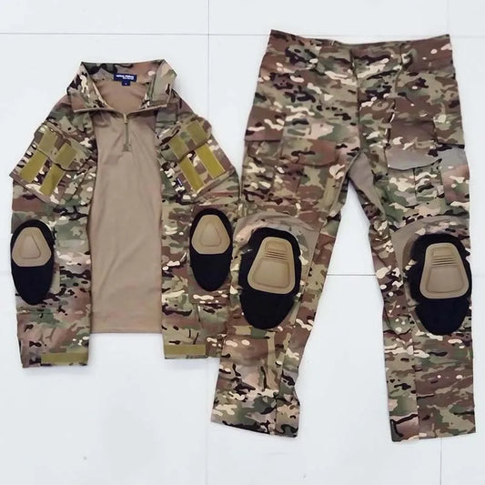 Multi-Cam Full Suit, Single Pants, MC, MultiCam, All Terrain, CP Work, Long Pants, G3 Tactical Pants, Gen3 Frog Suit Top