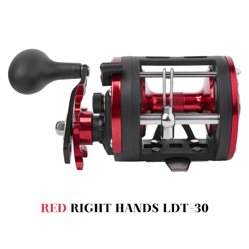 Trolling Drum Reel 33LB Max Drag 3.8:1 Gear Ratio Smooth Fresh Saltwater Fishing Reels for Sea Bass Catfish  Grouper Trout
