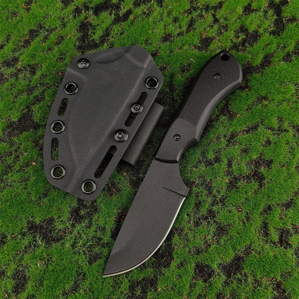 Multi-functional Outdoor Practical Straight Knife Full Tang 8Cr13Mov Fixed Blade G10 Handle with Sheath Camping Hiking Fishing Essential Tool