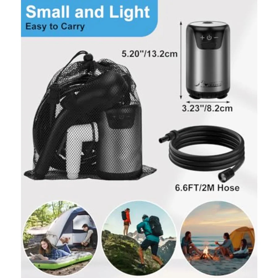 2026 Upgraded Portable Shower for Camping, Rechargeable Camping Shower with Intelligent LED Display, 10 Spray Modes, IPX7 Water