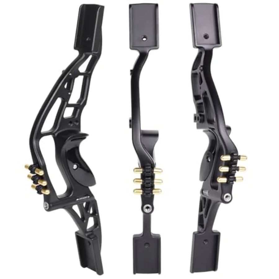 60 Recurve Bow Archery Set for Adult Right-Handed Hunting with USA Made Gordon Limbs 30-60lbs Black and Red Outdoor Target Shoo