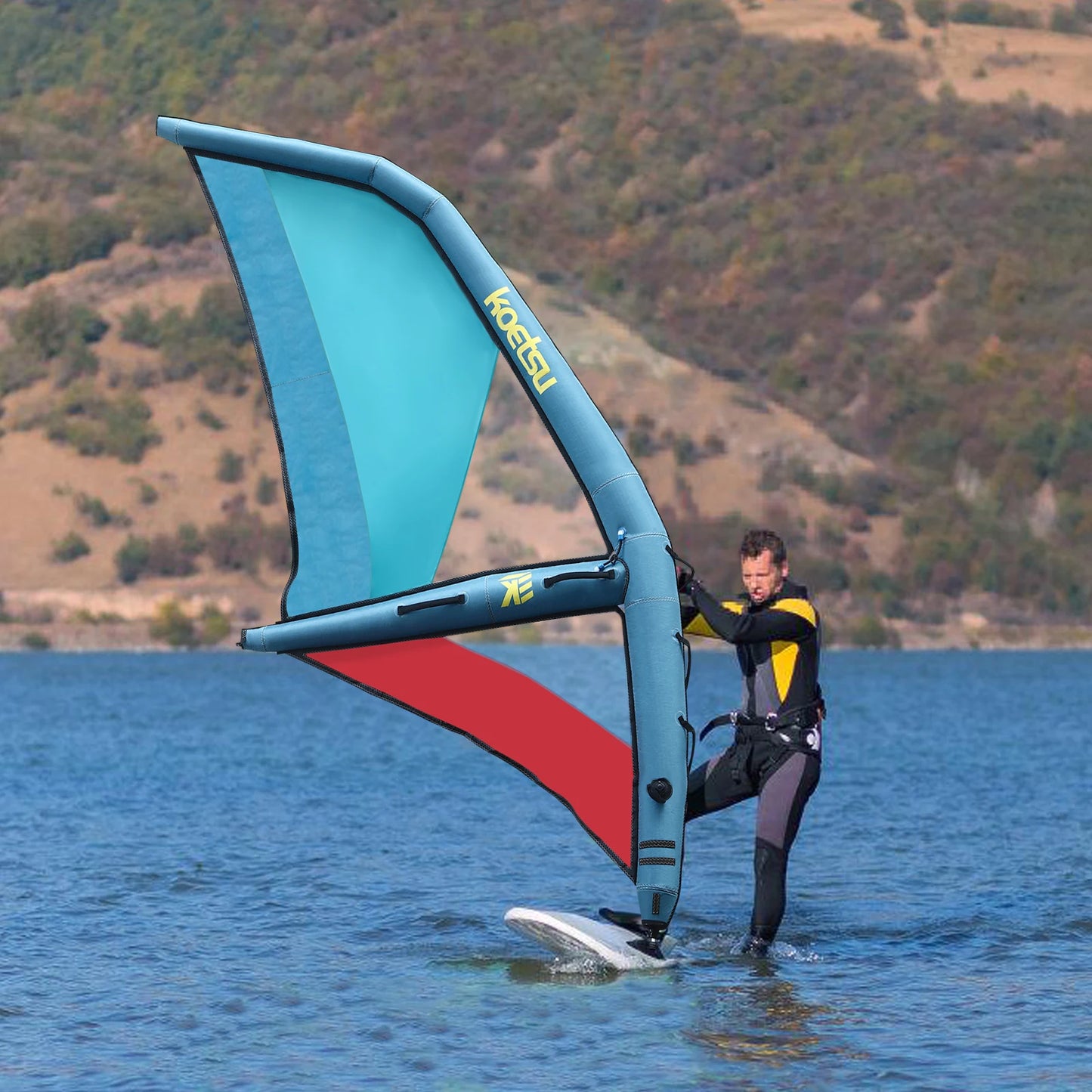 Paddle Board Sail, 45.21ft² SUP Sail Kit with Oxford PVC Fabric, Waterproof Durable Windsurfing Sail for Stand Up Paddle Board