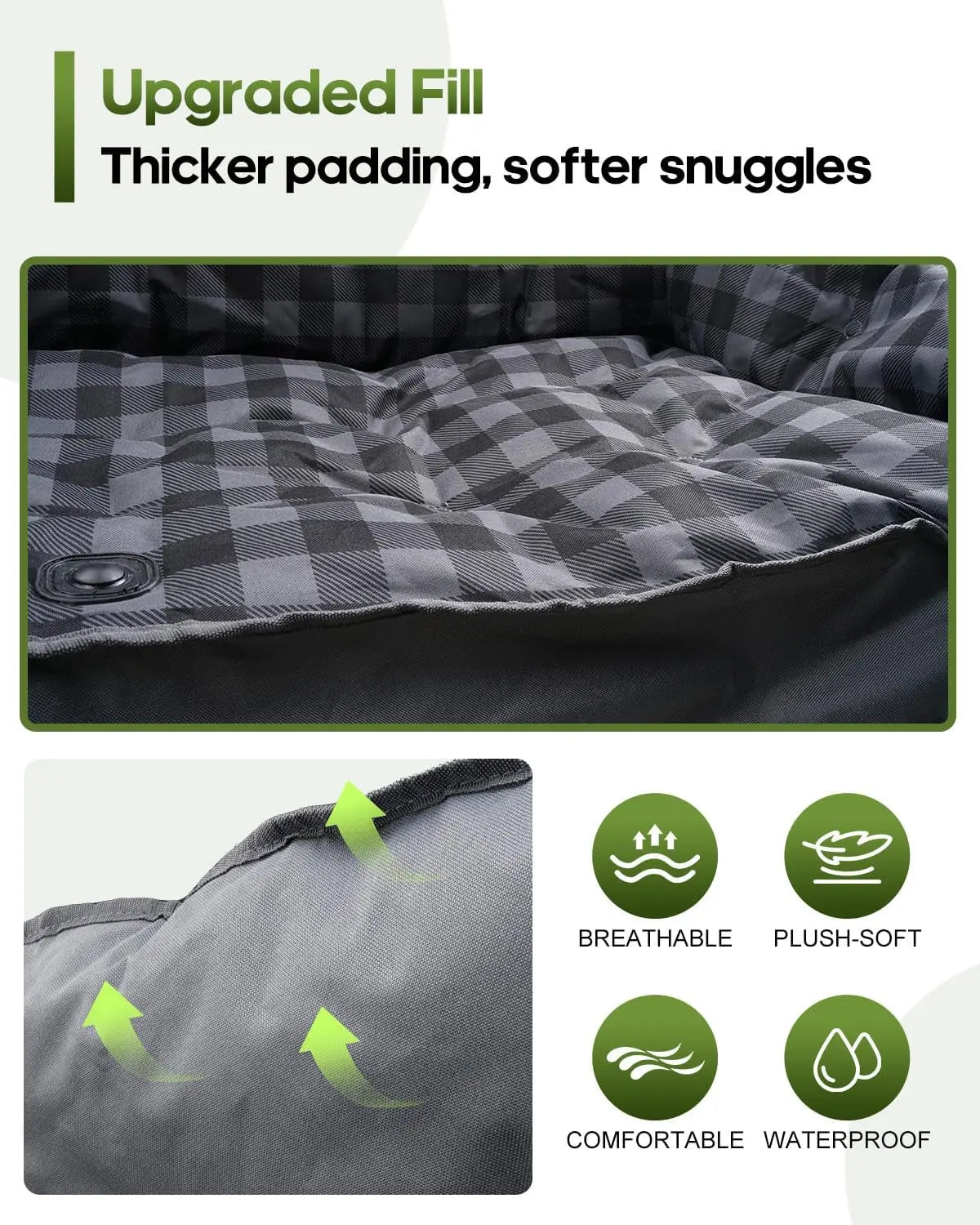 Oversized 2-Person Camping Chair with Padded Loveseat, Cup Holders, and Carry Bag for Patio Beach