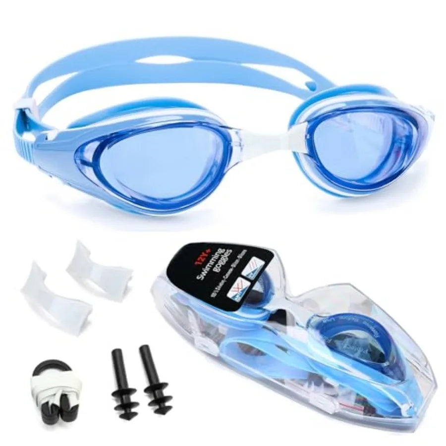 iGym Swim Goggles ShortSighted, Nearsighted Optical Swimming Goggles Anti-Fog UV Protection Adjustable Buckle For Women Men