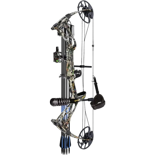 Sanlida Archery Dragon X8 RTH Compound Bow Package for Adults and Teens18 -31 Draw Length 0-70 Lbs Draw Weight up to IBO 310 fp