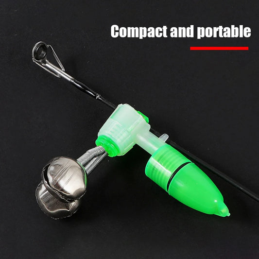 10 Pcs Fishing Bells Fishing Bite Alarms Outdoor Night Carp Fishing Rod Tip Clips Twin Spiral Bells Portable Fishing Accessories