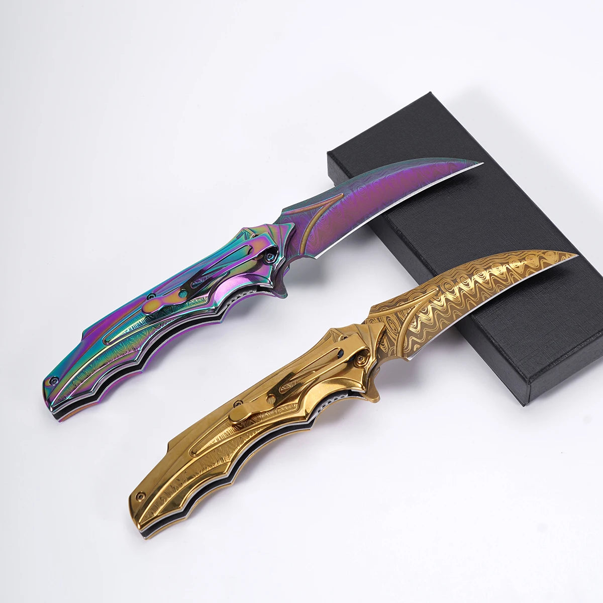 Sharp Stainless Steel Pocket Knife: Men's Tactical Folding EDC Multi-ToolFruit knife with cool unique design. Great for camping, hiking, exploring, daily use, fishing. Perfect gift for Valentine Day, Father Day, etc.
