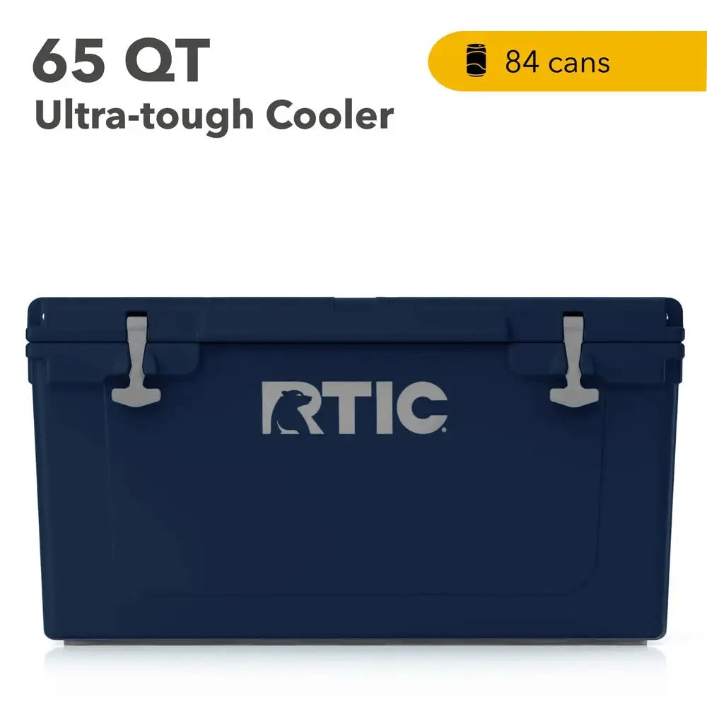 65 QT UltraTough Cooler Hard Insulated Portable Ice Chest Box for Beach, Drink, Beverage, Camping, Picnic, Fishing, Boat, Barbe