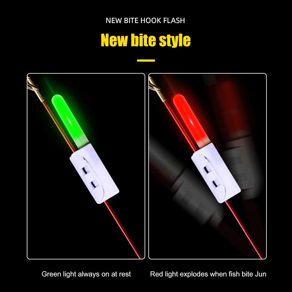 Portable Electronic Pole Lamp Bite Alarm Indicator Waterproof Fishing Rod Stick Light Glow Sticks for Night Fishing Accessories